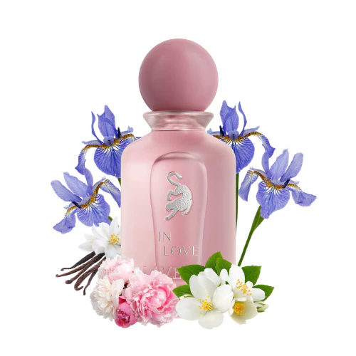 Perfume In Love de Laverne 100 ml, fragancia dulce y sofisticada con flores blancas, vainilla y toques ambarados.